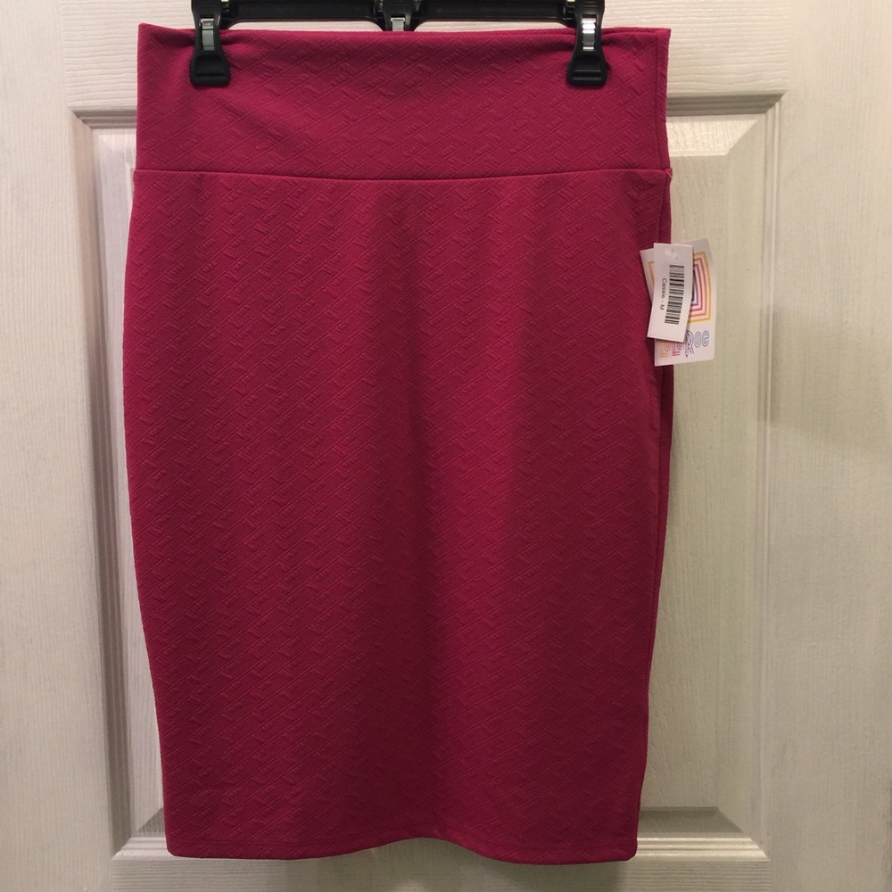 Lularoe Cassie Skirt solid pink